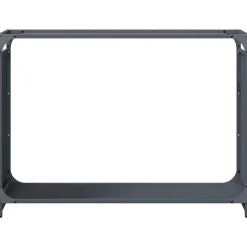 VIDAXL - Portant de bois chauffage anthracite 90x28x65 cm