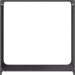 VIDAXL - Portant de bois chauffage noir 90x28x90 cm