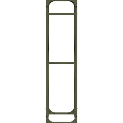 VIDAXL - Portant de bois chauffage vert olive 40x25x100 cm