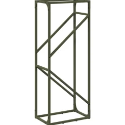 VIDAXL - Portant de bois chauffage vert olive 40x25x100 cm