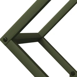 VIDAXL - Portant de bois chauffage vert olive 50x25x50 cm