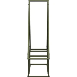 VIDAXL - Portant de bois chauffage vert olive 80x25x90 cm