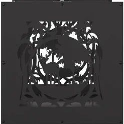 VIDAXL - Portant de bois chauffage noir 40x40x40 cm