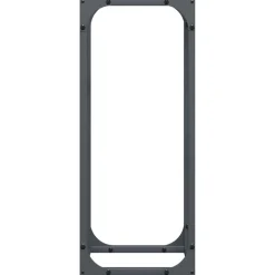VIDAXL - Portant de bois chauffage anthracite 25x25x60 cm