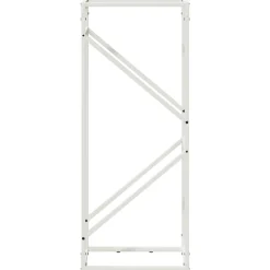 VIDAXL - Portant de bois chauffage blanc 40x25x100 cm