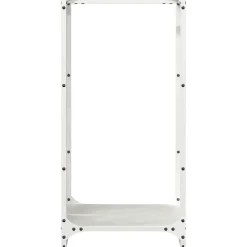 VIDAXL - Portant de bois chauffage blanc 40x30x80 cm