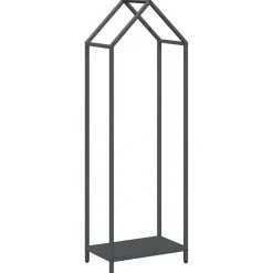 VIDAXL - Portant de bois chauffage anthracite 40x25x120 cm
