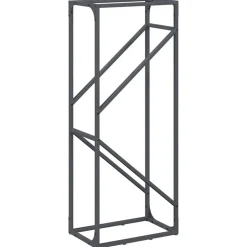 VIDAXL - Portant de bois chauffage anthracite 40x25x100 cm