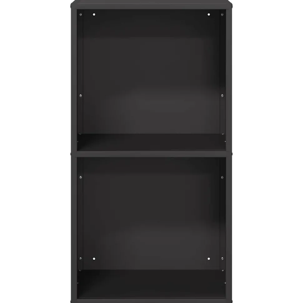 VIDAXL - Portant de bois chauffage noir 40x30x75 cm