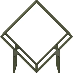 VIDAXL - Portant de bois chauffage vert olive 60x25x60 cm