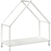 VIDAXL - Portant de bois chauffage blanc 60x25x60 cm