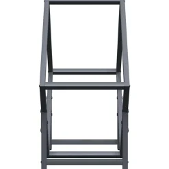 VIDAXL - Portant de bois chauffage anthracite 50x25x50 cm