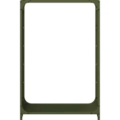 VIDAXL - Portant de bois chauffage vert olive 60x28x90 cm