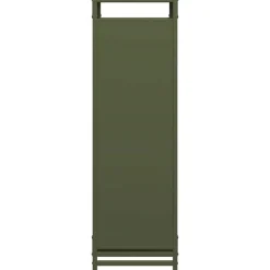 VIDAXL - Portant de bois chauffage vert olive 60x28x90 cm