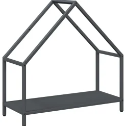 VIDAXL - Portant de bois chauffage anthracite 60x25x60 cm