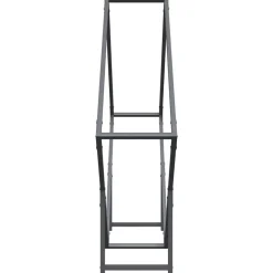 VIDAXL - Portant de bois chauffage anthracite 100x25x100 cm