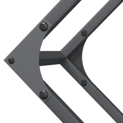 VIDAXL - Portant de bois chauffage anthracite 100x25x100 cm