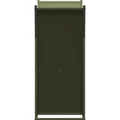 VIDAXL - Portant de bois chauffage vert olive 69,5x35x81 cm