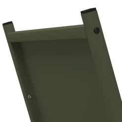 VIDAXL - Portant de bois chauffage vert olive 69,5x35x81 cm