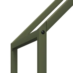 VIDAXL - Portant de bois chauffage vert olive 60x25x90 cm