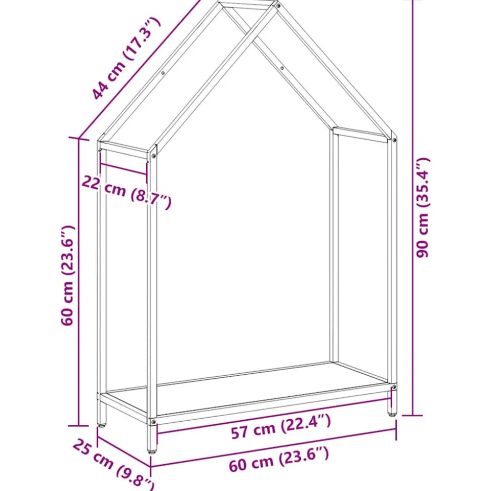 VIDAXL - Portant de bois chauffage vert olive 60x25x90 cm