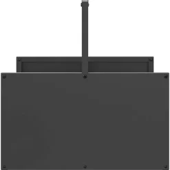 VIDAXL - Portant de bois chauffage noir 40x40x40 cm