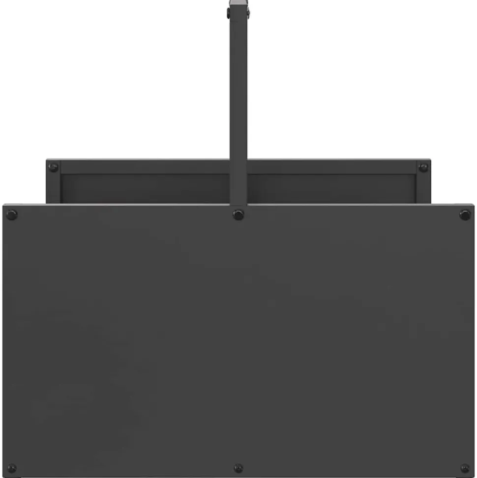 VIDAXL - Portant de bois chauffage noir 40x40x40 cm