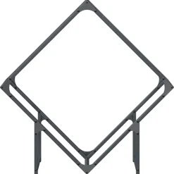 VIDAXL - Portant de bois chauffage anthracite 80x25x80 cm