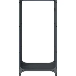 VIDAXL - Portant de bois chauffage anthracite 40x30x80 cm
