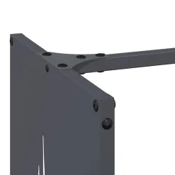 VIDAXL - Portant de bois chauffage anthracite 40x30x80 cm