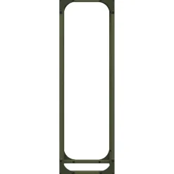 VIDAXL - Portant de bois chauffage vert olive 25x25x80 cm