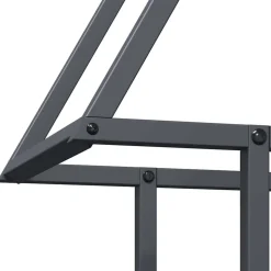 VIDAXL - Portant de bois chauffage anthracite 50x25x60 cm