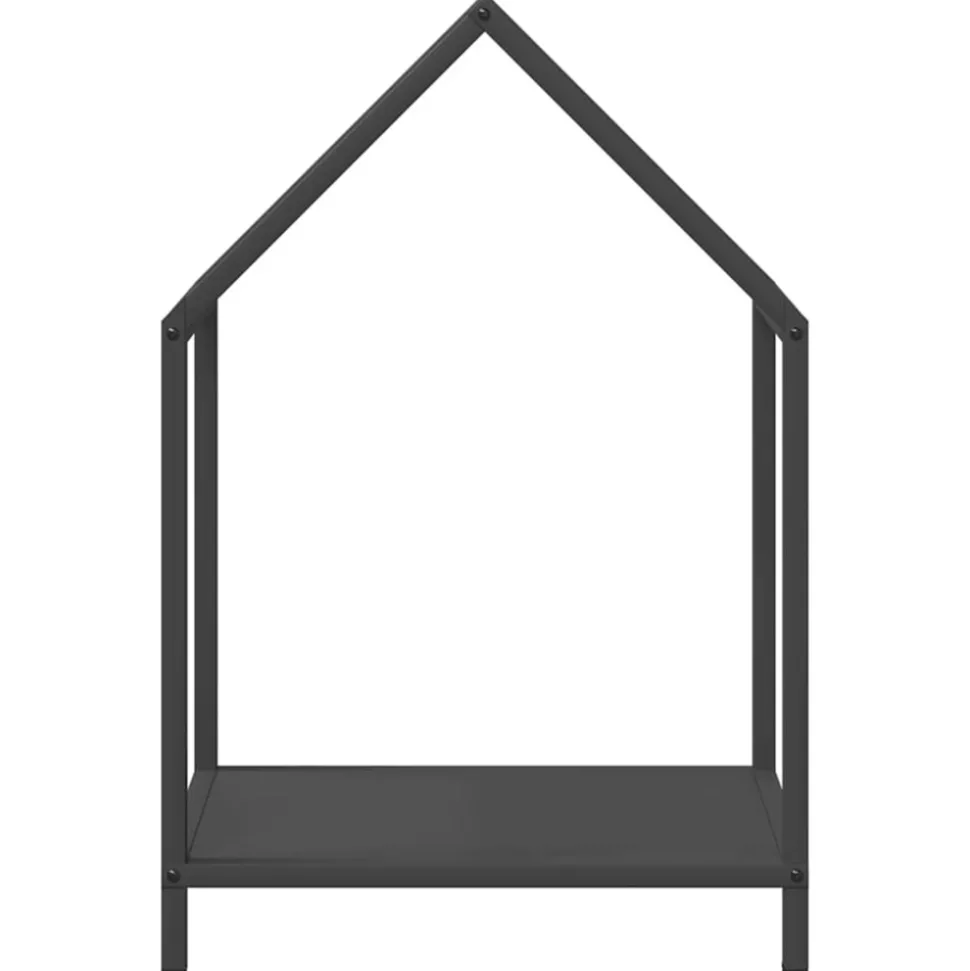 VIDAXL - Portant de bois chauffage noir 40x25x60 cm