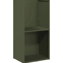 VIDAXL - Portant de bois chauffage vert olive 40x30x80 cm