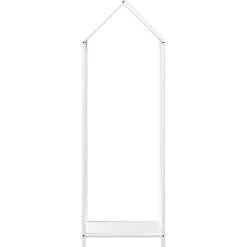 VIDAXL - Portant de bois chauffage blanc 40x25x120 cm