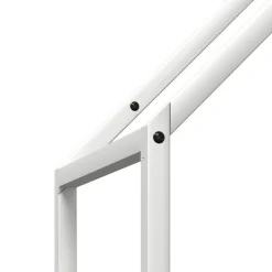 VIDAXL - Portant de bois chauffage blanc 40x25x120 cm