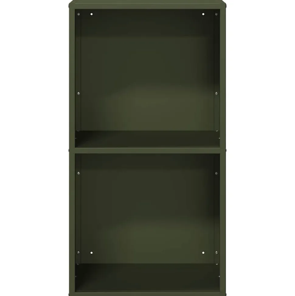 VIDAXL - Portant de bois chauffage vert olive 40x30x75 cm