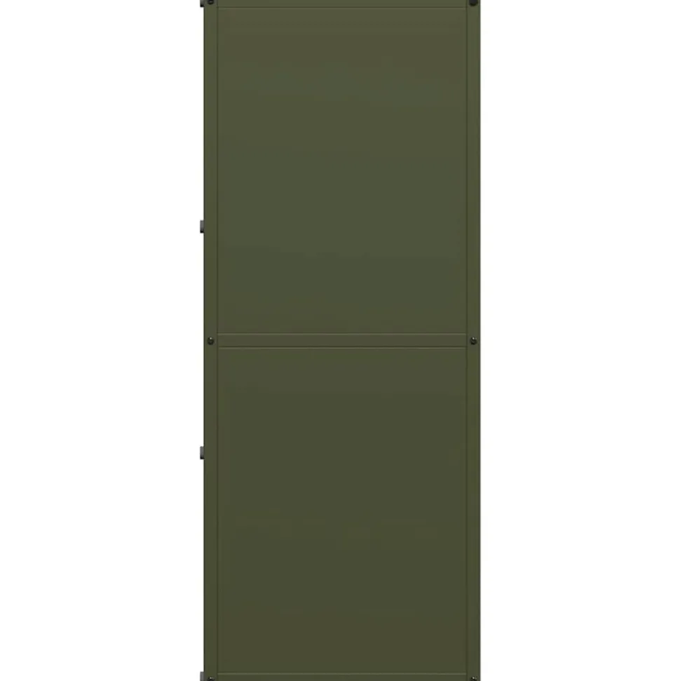 VIDAXL - Portant de bois chauffage vert olive 40x30x75 cm