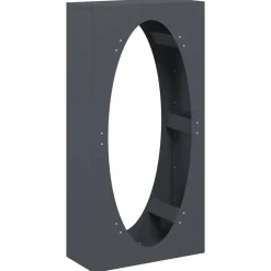 VIDAXL - Portant de bois chauffage anthracite 50x23x100 cm