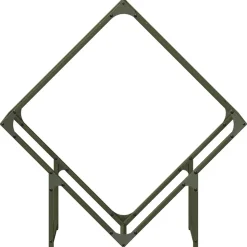 VIDAXL - Portant de bois chauffage vert olive 80x25x80 cm