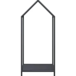 VIDAXL - Portant de bois chauffage anthracite 40x25x90 cm