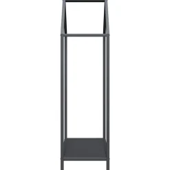VIDAXL - Portant de bois chauffage anthracite 40x25x90 cm