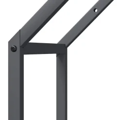 VIDAXL - Portant de bois chauffage anthracite 40x25x90 cm
