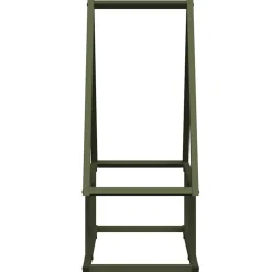 VIDAXL - Portant de bois chauffage vert olive 50x25x60 cm