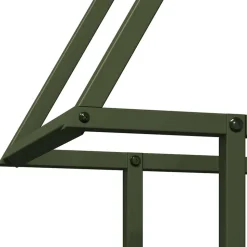 VIDAXL - Portant de bois chauffage vert olive 50x25x60 cm