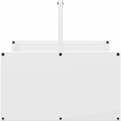 VIDAXL - Portant de bois chauffage blanc 40x40x40 cm