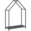 VIDAXL - Portant de bois chauffage anthracite 60x25x90 cm