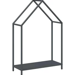 VIDAXL - Portant de bois chauffage anthracite 60x25x90 cm