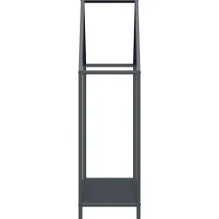 VIDAXL - Portant de bois chauffage anthracite 60x25x90 cm