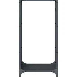VIDAXL - Portant de bois chauffage anthracite 40x30x80 cm